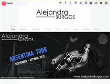 Tablet Screenshot of alejandraburgos.com